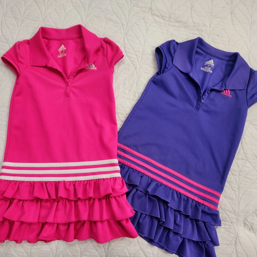 Adidas Girls' Short Sleeve Polo Dress